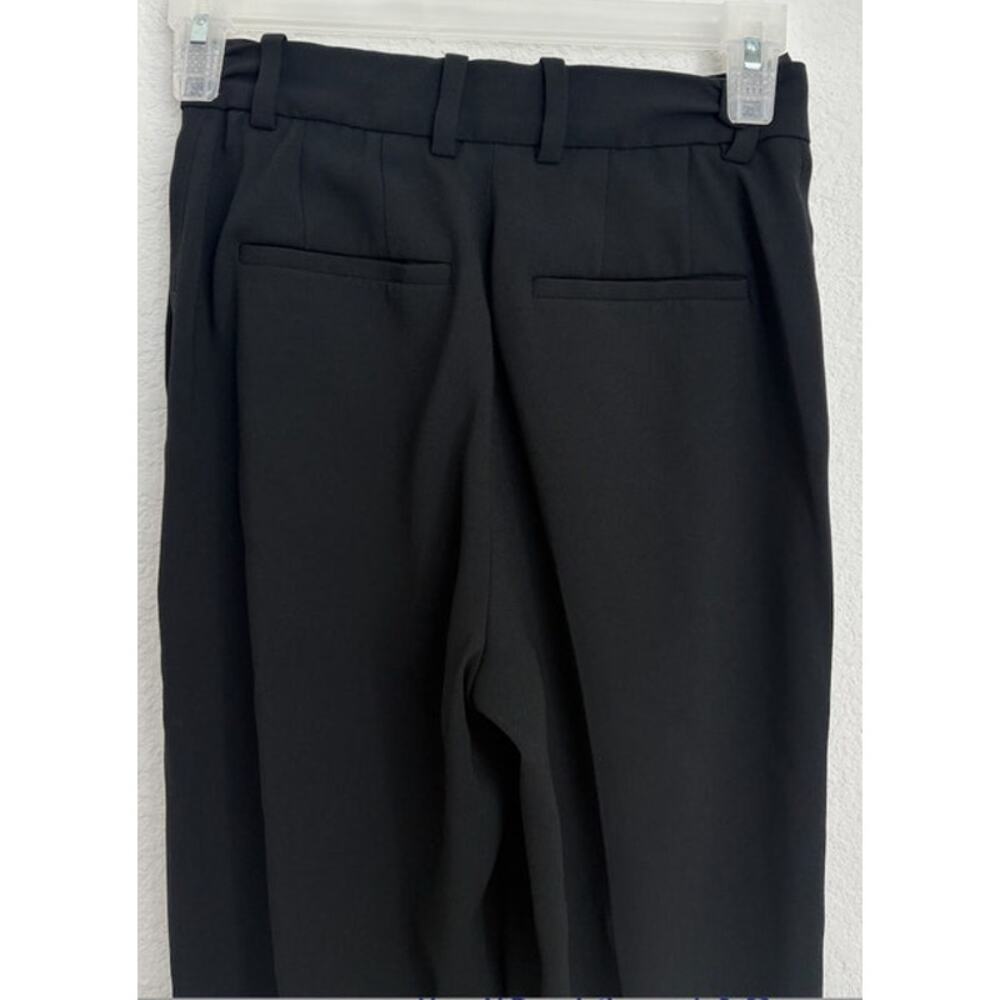 Womens Aritzia Babaton Black Seam Front Pull On Tapered Pant Size 00 - Picture 4 of 8